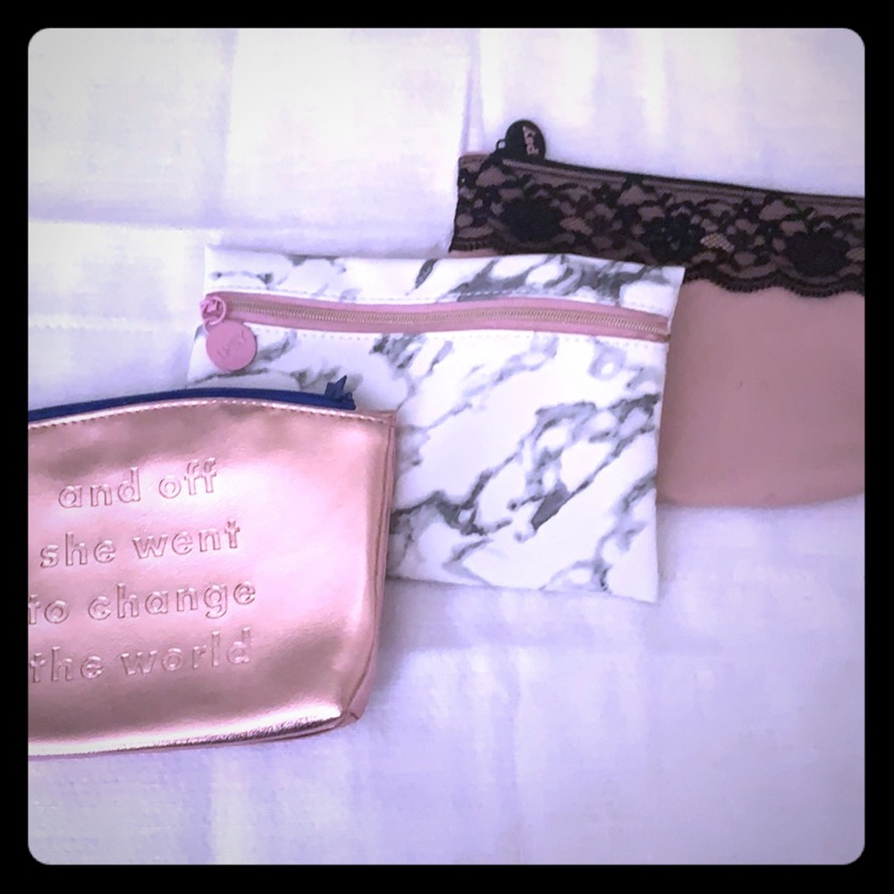 Set of 3 Ipsy make up bags *bundle 3/20*